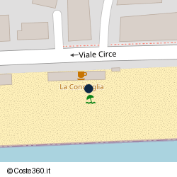 Posizione della concessione balneare Comune di Terracina, A. 2014, N. TE-131