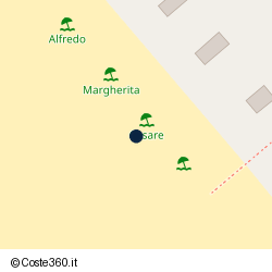 Posizione della concessione demaniale marittima Comune di Forte Dei Marmi, A. 2005, N. 47