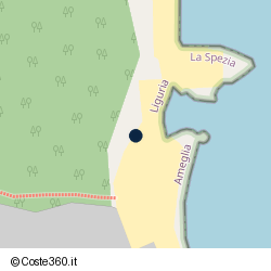 Posizione della concessione balneare Comune di Ameglia, A. 2008, N. 8