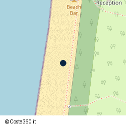 Posizione della concessione balneare Comune di Castiglione Della Pescaia, A. 2010, N. 16