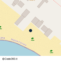 Posizione della concessione balneare Comune di Massa, A. 2009, N. 102