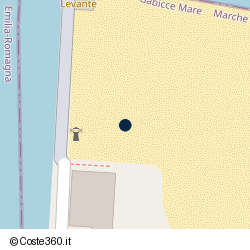 Posizione della concessione demaniale marittima Comune di Gabicce Mare, A. 2008, N. 23