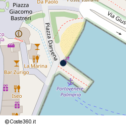 Posizione della concessione demaniale marittima Comune di Portovenere, A. 2014, N. 135