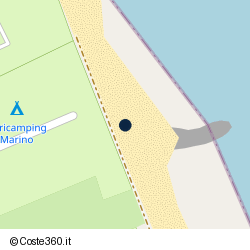 Posizione della concessione balneare Comune di Roseto Degli Abruzzi, A. 2014, N. 195