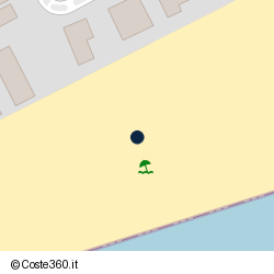 Posizione della concessione balneare Comune di Terracina, A. 2016, N. TE-114