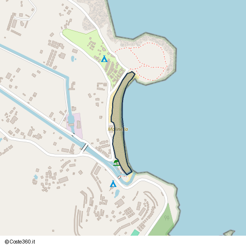 Posizione della spiaggia Spiaggia nei pressi di SP 52, Vieste, 71019