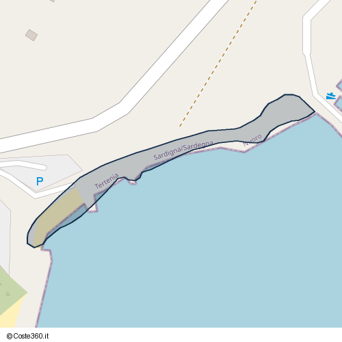 Posizione della spiaggia Spiaggia nei pressi di Tertenia, 08047