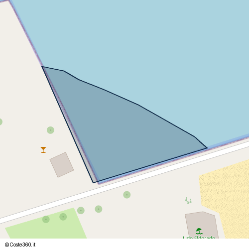 Posizione della spiaggia Spiaggia nei pressi di Via Cervana, Ortona, 66028