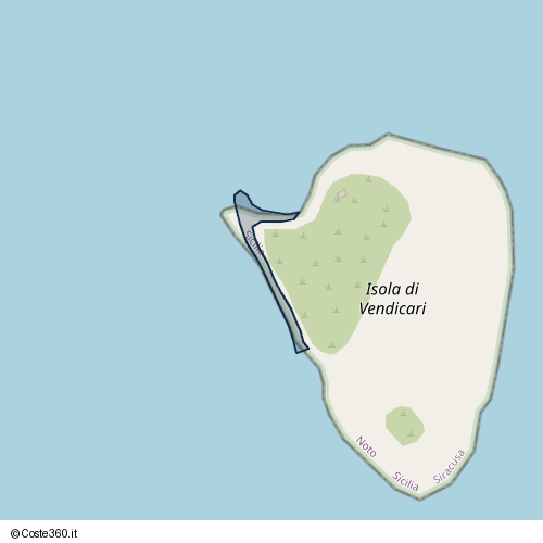 Posizione della spiaggia Spiaggia nei pressi di Noto, 96017