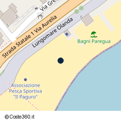 Posizione della concessione balneare Comune di Arenzano, A. 2005, N. 16