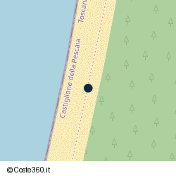 Posizione della concessione balneare Comune di Castiglione Della Pescaia, A. 2011, N. 3