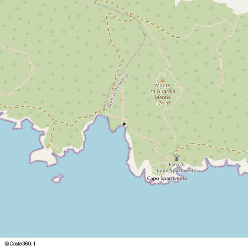 Posizione della spiaggia Spiaggia nei pressi di Viale Scirocco, Domus De Maria, 09010