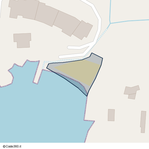 Posizione della spiaggia Spiaggia nei pressi di Zoagli, 16035