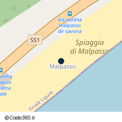 Posizione della concessione demaniale marittima Comune di Finale Ligure, A. 2017, N. 3