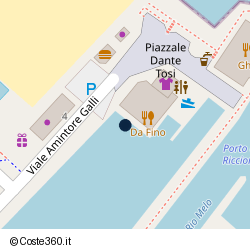 Posizione della concessione balneare Comune di Riccione, A. 2008, N. 110