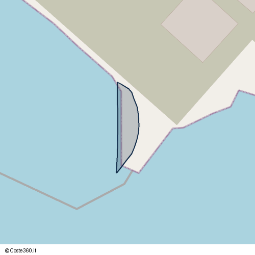 Posizione della spiaggia Spiaggia nei pressi di Corso San Giovanni a Teduccio, San Giovanni a Teduccio, Napoli, 80146