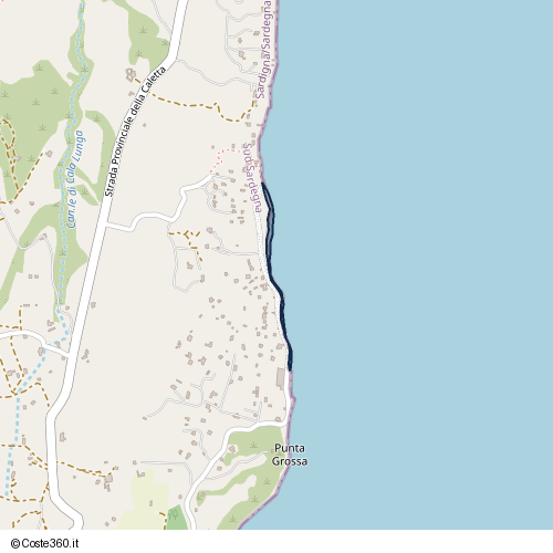 Posizione della spiaggia Spiaggia nei pressi di U Pàize/Carloforte, 09014