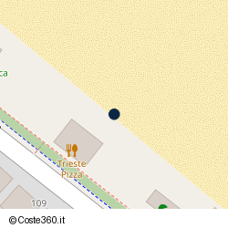Posizione approssimativa di Trieste Pizza Mare