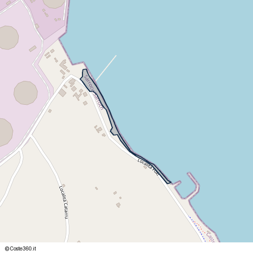 Posizione della spiaggia Spiaggia nei pressi di Località Foxi, Sarrocu/Sarroch, 09018