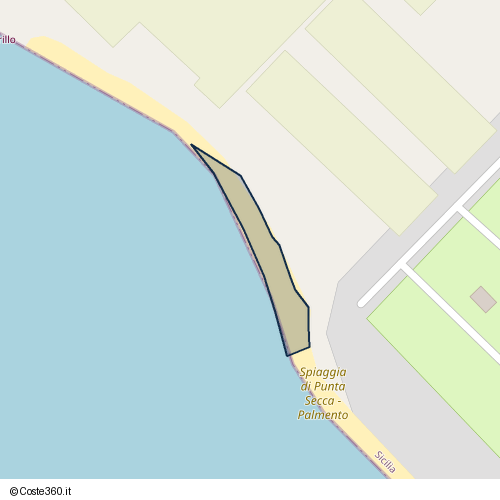 Posizione della spiaggia Spiaggia nei pressi di Via Torre di Mezzo, Santa Croce Camerina, 97017