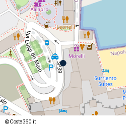 Posizione della concessione demaniale marittima Comune di Sorrento, A. 2024, N. AUT22