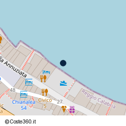 Posizione della concessione balneare Comune di Scilla, A. 2014, N. 51