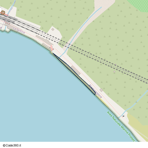 Posizione della spiaggia Spiaggia nei pressi di Beach access, Manarola, 19017