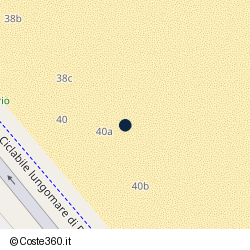 Posizione approssimativa di Spiaggia 90
