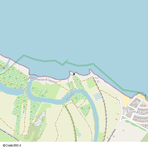 Posizione della spiaggia Spiaggia nei pressi di Fiumara, Barletta, 76121