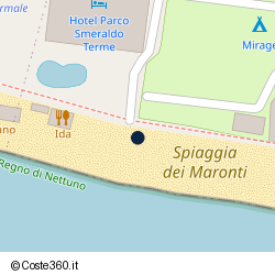Posizione della concessione demaniale marittima Comune di Barano D'Ischia, A. 2012, N. 14/216