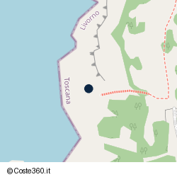 Posizione della concessione demaniale marittima Comune di Livorno, A. 2025, N. 09