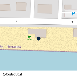 Posizione della concessione balneare Comune di Terracina, A. 2015, N. TE-084