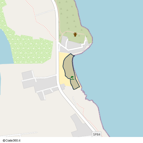 Posizione della spiaggia Spiaggia nei pressi di Strada provinciale Marzamemi-Portopalo, Pachino, 96018