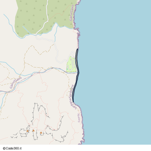 Posizione della spiaggia Spiaggia nei pressi di Base militare Punta Is Ebbas, Tertenia, 08047