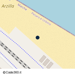 Posizione della concessione demaniale marittima Comune di Fano, A. 2008, N. 71
