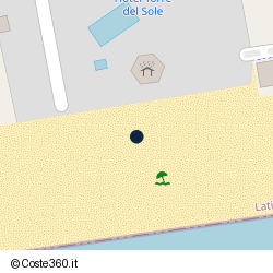 Posizione della concessione balneare Comune di Terracina, A. 2014, N. TE-211