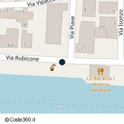 Posizione della concessione demaniale marittima Comune di Bellaria-Igea Marina, A. 2023, N. 14