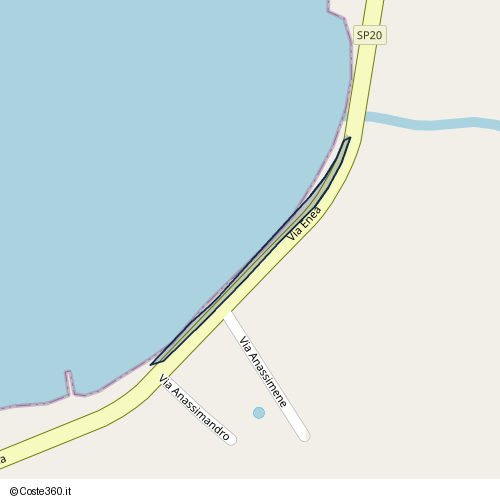 Posizione della spiaggia Spiaggia nei pressi di Via Enea, Erice, 91016