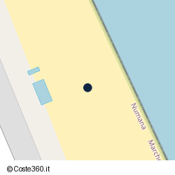 Posizione della concessione balneare Comune di Numana, A. 2019, N. 25