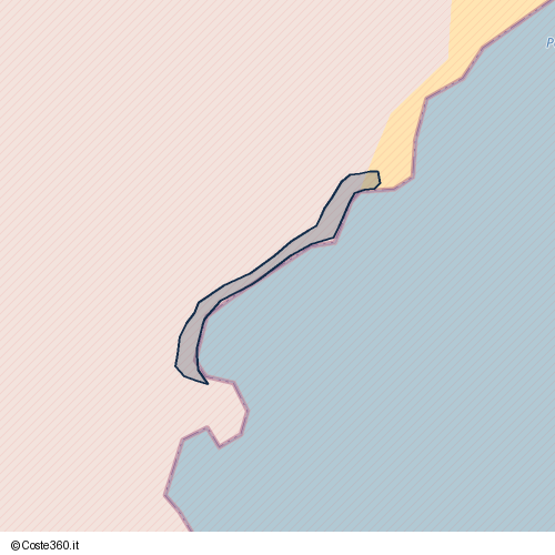 Posizione della spiaggia Spiaggia nei pressi di Teulada, 09019