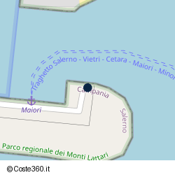 Posizione della concessione demaniale marittima Comune di Maiori, A. 2016, N. 109