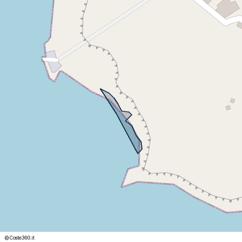 Posizione della spiaggia Spiaggia nei pressi di Monte di Procida, 80070