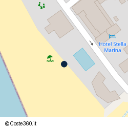 Posizione della concessione balneare Comune di Cecina, A. 2015, N. 52