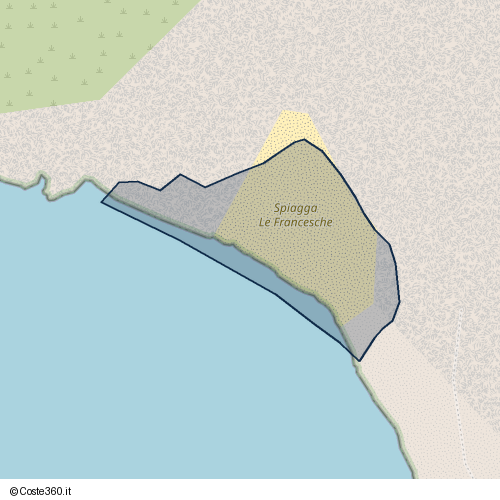 Posizione della spiaggia Spiaggia nei pressi di Via Tignitoio, Capoliveri, 57036