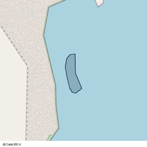 Posizione della spiaggia Spiaggia nei pressi di SP107, Patti, 98066
