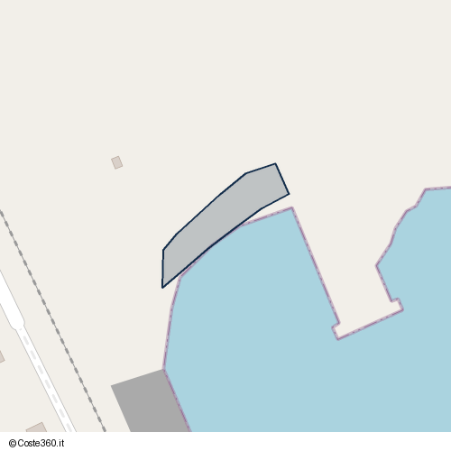 Posizione della spiaggia Spiaggia nei pressi di Porto Alti Fondali, Manfredonia, 71043