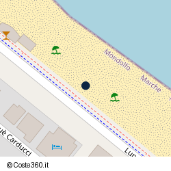 Posizione della concessione balneare Comune di Mondolfo, A. 2015, N. 3008