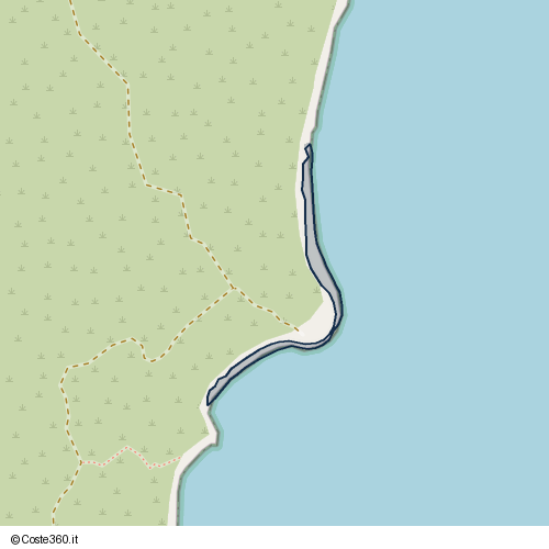 Posizione della spiaggia Spiaggia nei pressi di Crabonaxa/Villasimius, 09049