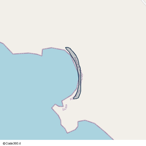 Posizione della spiaggia Spiaggia nei pressi di Via Gibildolce, Palma di Montechiaro, 92044