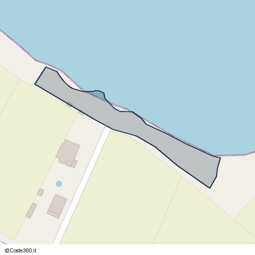 Posizione della spiaggia Spiaggia nei pressi di Mola di Bari, 70042